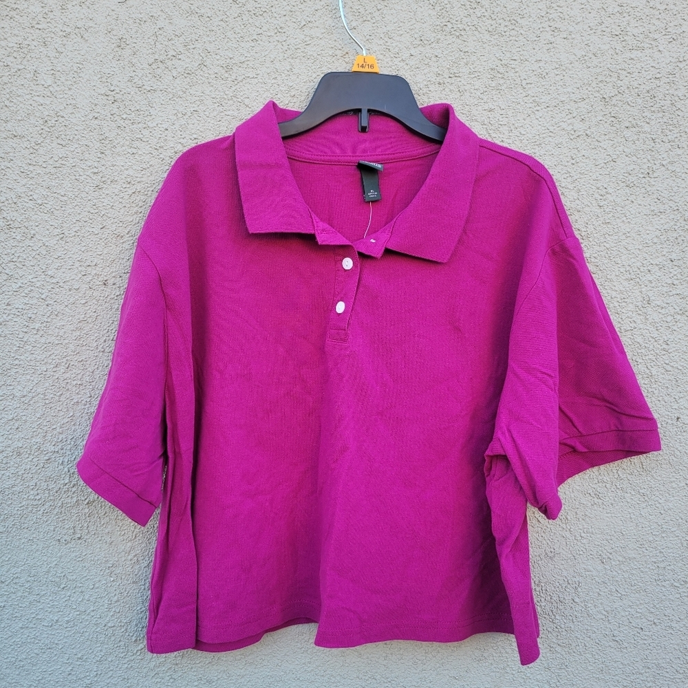 Wild Fable Women's Short Sleeve Cropped Size XL